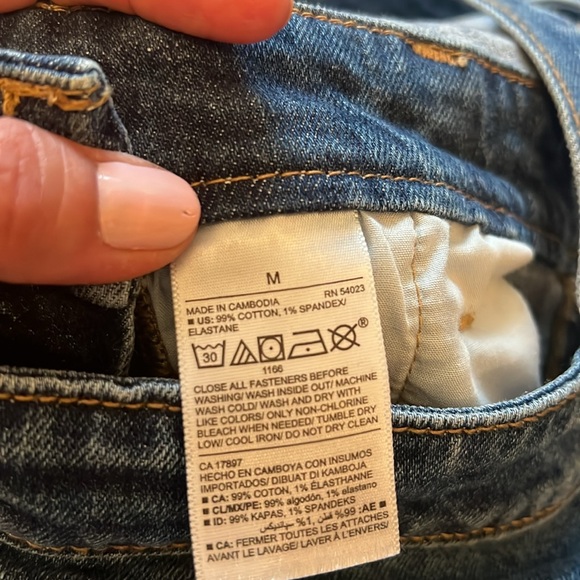 Old Navy Sz M Dark Wash Women’s Shortalls Overalls Summer Essential - Picture 6 of 7